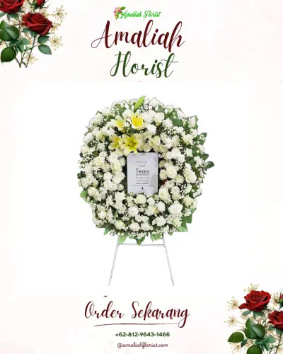 Krans Bunga Duka Cita di Cikini